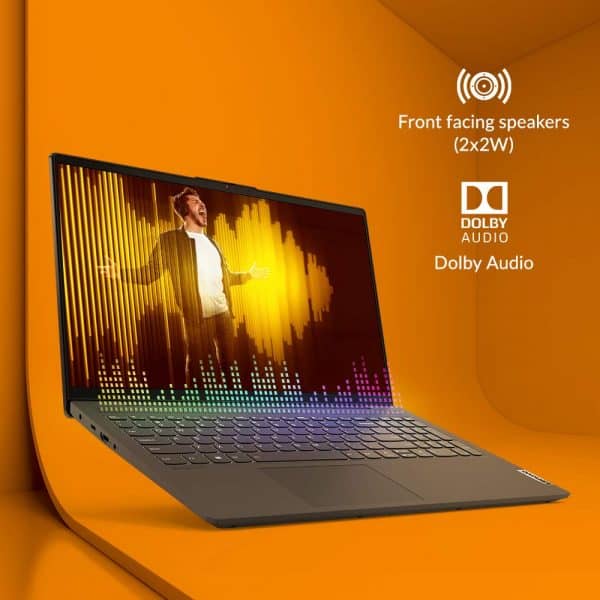 Lenovo IdeaPad Slim 5 11th Gen Intel Core i5 15.6" FHD IPS Thin & Light Laptop (16GB/512GB SSD/Win 10/Office/NVIDIA GeForce MX450 2GB/Fingerprint Reader/Graphite Grey/1.66Kg), 82FG0148IN - Image 5
