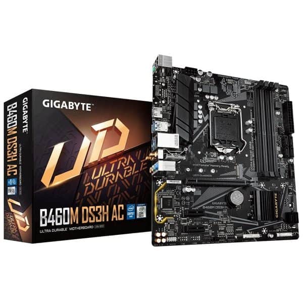 GIGABYTE GIGABYTE B460M DS3H AC (rev. 1.x) Intel B460 Express Motherboard (Black) - Image 4