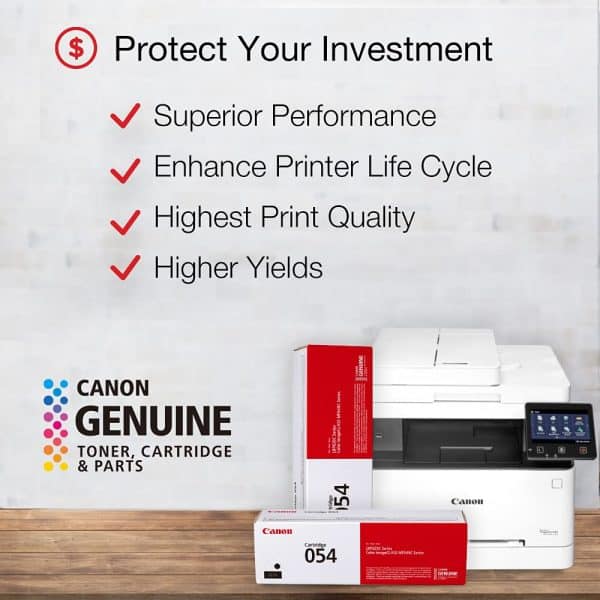 Canon Genuine Toner, Cartridge 054 Black (3024C001) 1 Pack, for Canon Color imageCLASS MF641Cdw, MF642Cdw, MF644Cdw, LBP622Cdw Laser Printers - Image 5