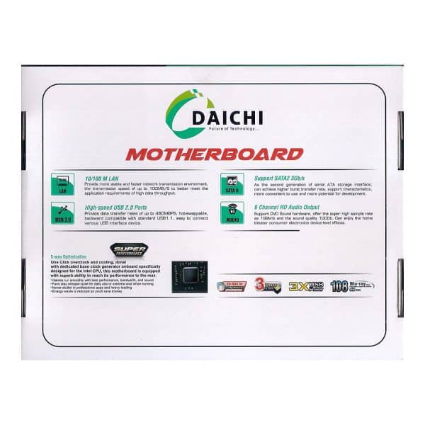 DAICHI G41 Motherboard for 3rd Generation Processor Support SATA2 3Gb/s with 1 Year Manufacturer Warranty - Image 6