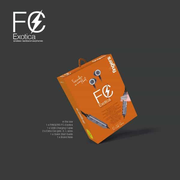FINGERS FC-Exotica Wireless Neckband Earphones (Spectacular Bass | Magnetic Angular Earbuds | 10 Hours Playback | Fast Charge | Sweat Proof) - Dark Silver - Image 7