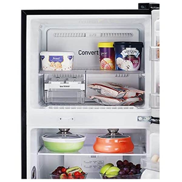 LG Double Door 260 Litres 3 Star Refrigerator Black GL-T292RESX - Image 5