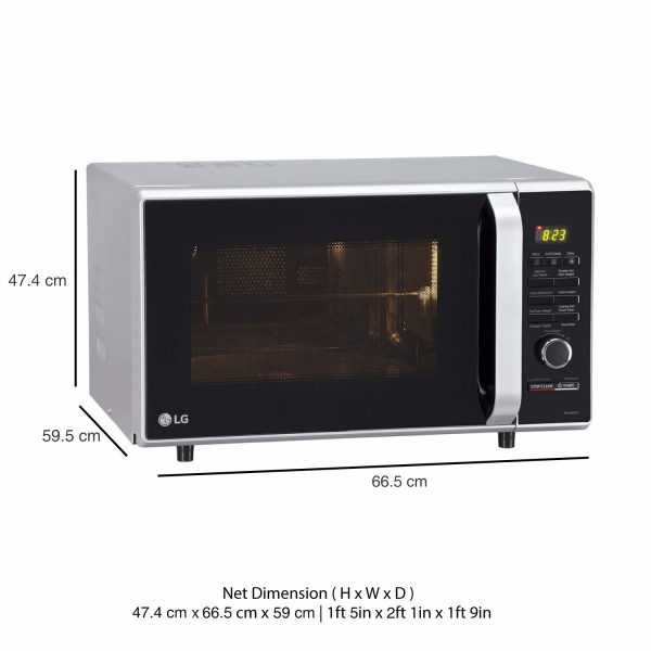 LG 28 L Convection Microwave Oven (MC2886SFU, Silver, Diet Fry, With Starter Kit) - Image 9