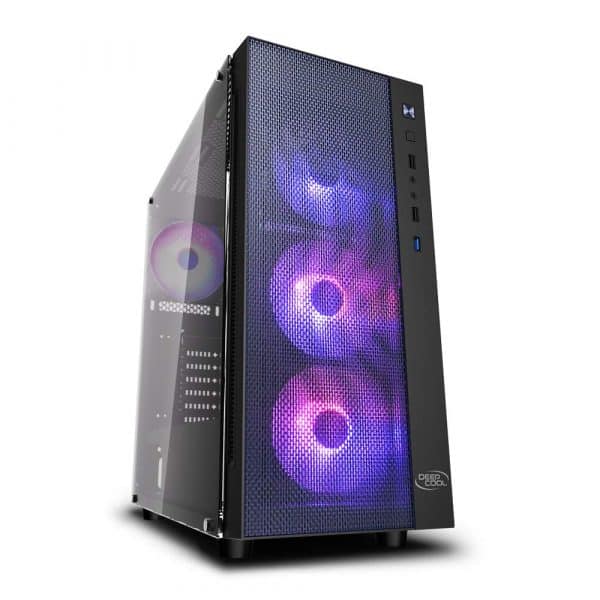 DEEPCOOL MATREXX 55 MESH ADD-RGB 4F Mid-Tower Gaming Cabinet/Computer Case with 4 ARGB Fans Pre-Install | Support Mini-ITX/Micro-ATX/ATX/E-ATX (DP-ATX-MATREXX55-MESH-AR-4F) - Image 2