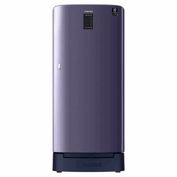 Samsung 198 L 4 Star Digital Inverter Single Door Refrigerator (RR21A2D2XUT/HL, Digi-Touch Cool, Base Stand with Drawer, Pebble Blue), Medium