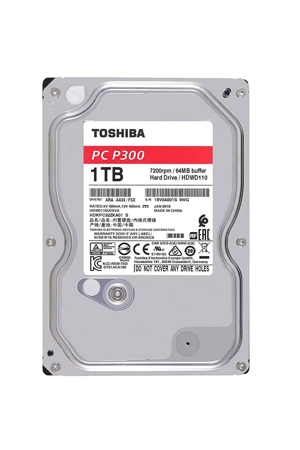 Toshiba 1TB SATA Hard Disk for Computer – DATAMATION