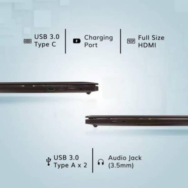 Avita PURA APU Dual Core A6 9220e - (8 GB/256 GB SSD/Windows 10 Home) NS14A6ING541-IBB Thin and Light Laptop  (14 inches, Ink Black, 1.34 kg) - Image 2