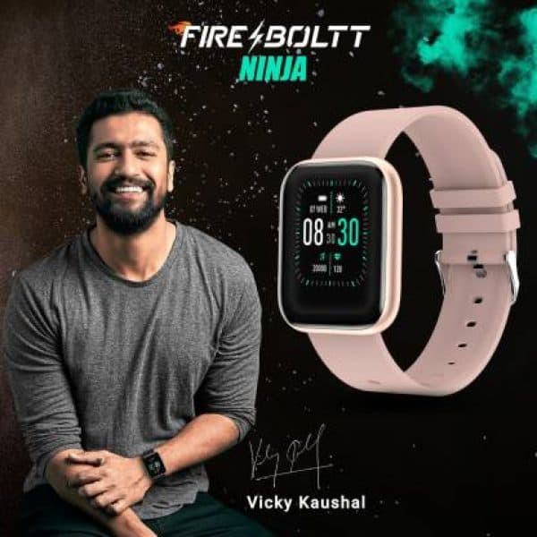 Fire-Boltt Ninja touch to Wake SpO2 Smartwatch  (Beige Strap, Regular) - Image 12