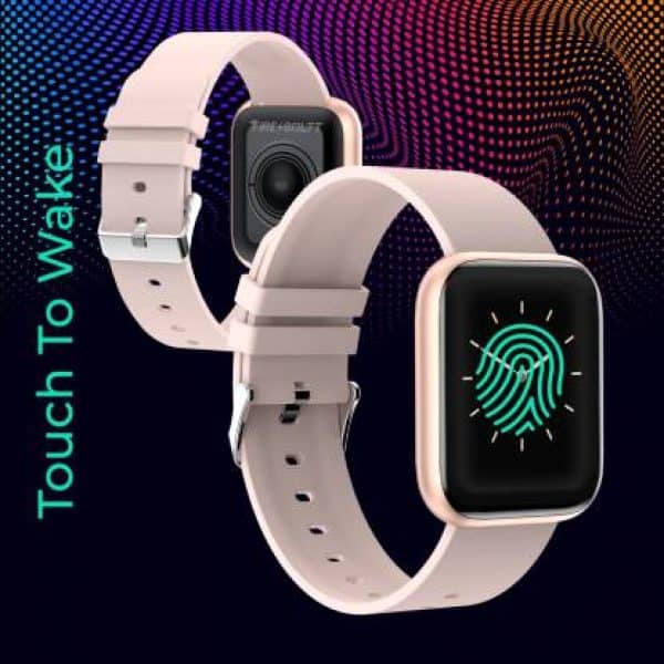 Fire-Boltt Ninja touch to Wake SpO2 Smartwatch  (Beige Strap, Regular) - Image 11