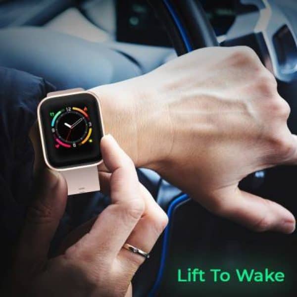 Fire-Boltt Ninja touch to Wake SpO2 Smartwatch  (Beige Strap, Regular) - Image 10