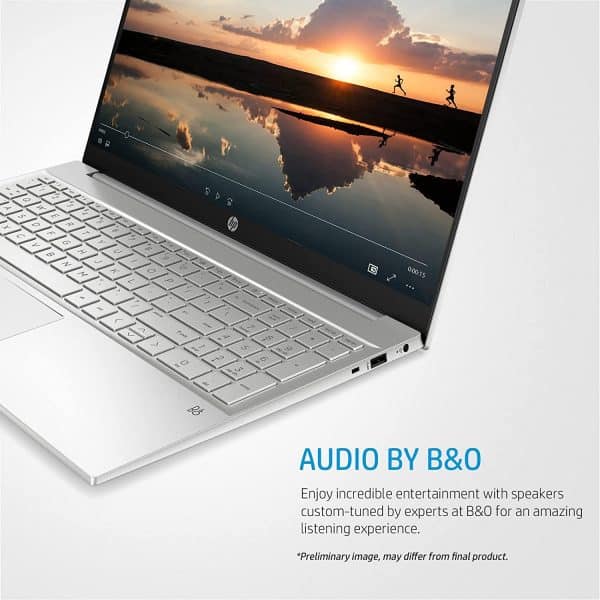 HP Pavilion 15 Ryzen 5 15.6-inch (39.6 cms) Thin & Light FHD Laptop (8GB/512GB SSD/B&O Audio/Windows 10/MS Office/Natural Silver/1.75 kg), 15-eh1101AU - Image 3