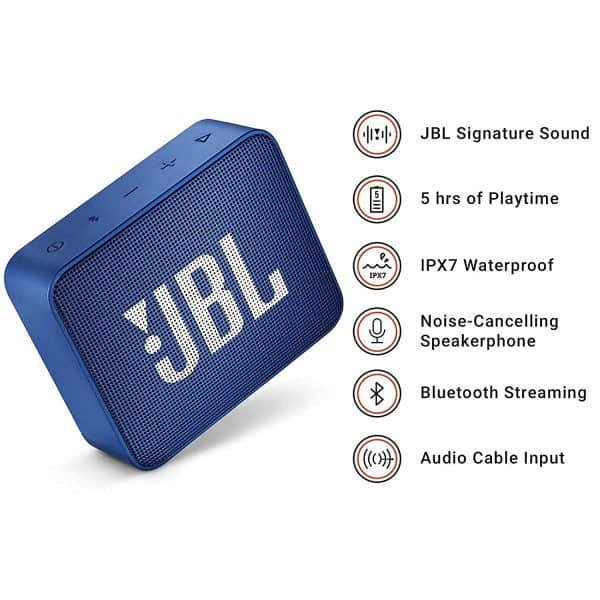 JBL Go 2, Wireless Portable Bluetooth Speaker with Mic, JBL Signature Sound with IPX7 Waterproof & AUX - Image 5