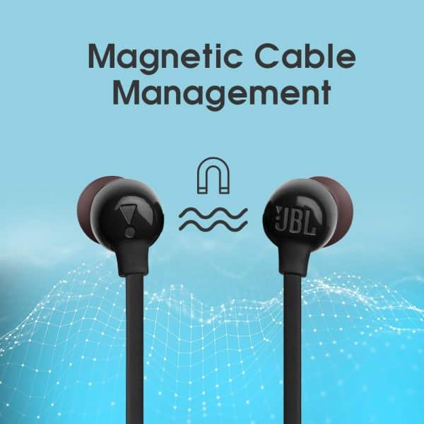 JBL Tune 115BT by Harman in-Ear Wireless Headphones with Deep Bass, 8-Hour Battery Life and Quick Charging (Black) - Image 5
