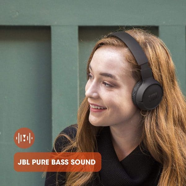 JBL Tune 510BT: Wireless On-Ear Headphones with Purebass Sound - Blue - Image 7