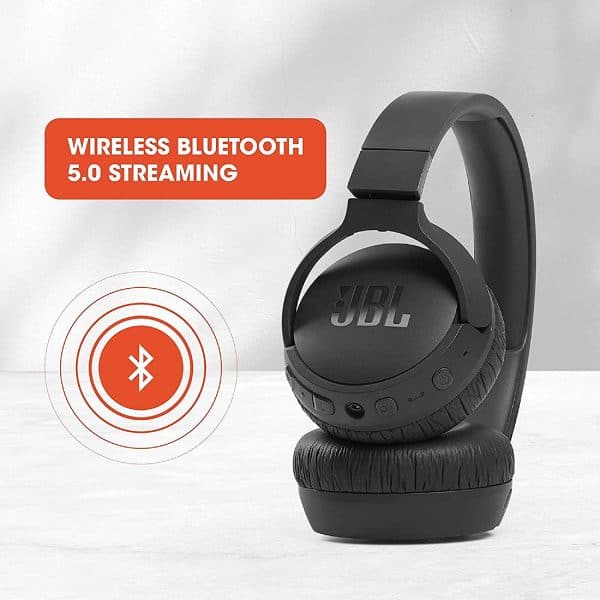 JBL Tune 660NC Wireless Bluetooth On Ear Headphone with Mic (Black) - Image 6