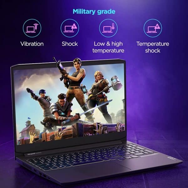 Lenovo Ideapad Gaming 3 11th Gen Intel Core i5 15.6" (39.62cm) FHD IPS Gaming Laptop (8GB/512 GB SSD/Windows 10/Nvidia GTX 1650 4GB/120Hz Refresh Rate/Backlit Keyboard/Shadow Black/2.25Kg), 82K100MVIN - Image 4