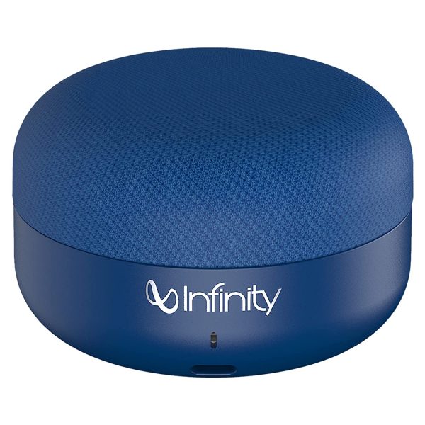 Infinity by Harman CLUBZ Mini Deep Bass Dual EQ Bluetooth 5.0 Wireless Portable Speaker (Blue)