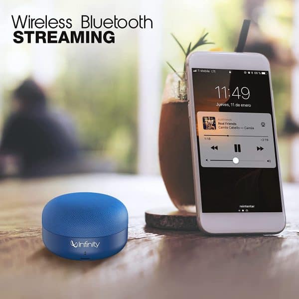 Infinity by Harman CLUBZ Mini Deep Bass Dual EQ Bluetooth 5.0 Wireless Portable Speaker (Blue) - Image 6