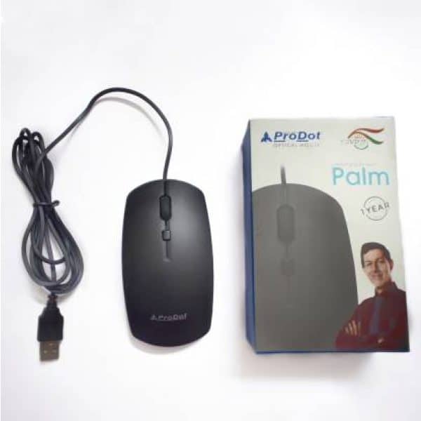 PRODOT palm Wired Optical Gaming Mouse  (USB 2.0, Black) - Image 3