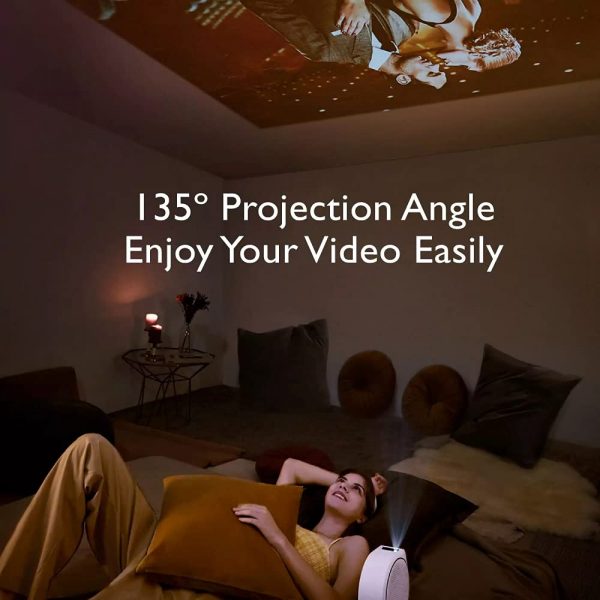 BenQ GV30 Smart Portable Projector | Android TV 9.0 | 16W Extra Bass Bluetooth Speaker | Wireless Projector – WiFi, Chromecast & AirPlay | 135° Projection Angle | Auto Focus & Keystone | HDMI | USB-C - Image 7
