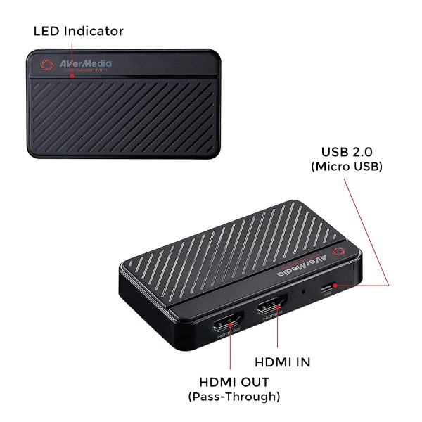 AVerMedia Live Gamer Mini: Full HD 1080P Video Recording, H.264 Hardware Encoder Game Capture Card (GC311) - Image 3