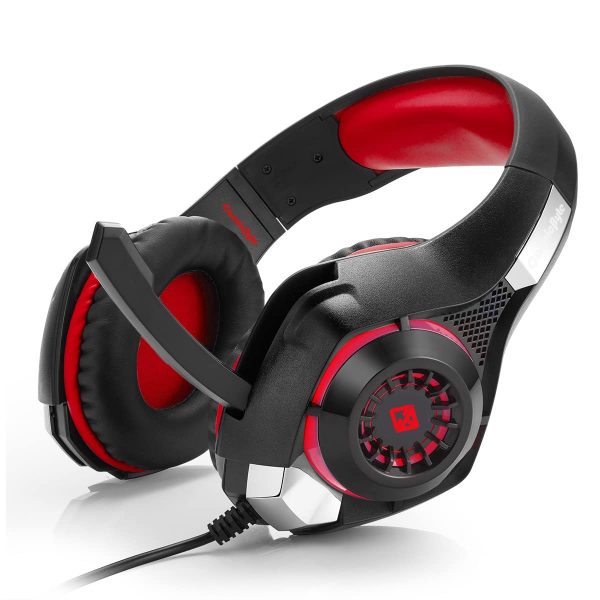 Cosmic Byte GS410 Headphones with Mic and for PS5, PS4, Xbox One, Laptop, PC, iPhone and Android Phones (Black/Red) - Image 3