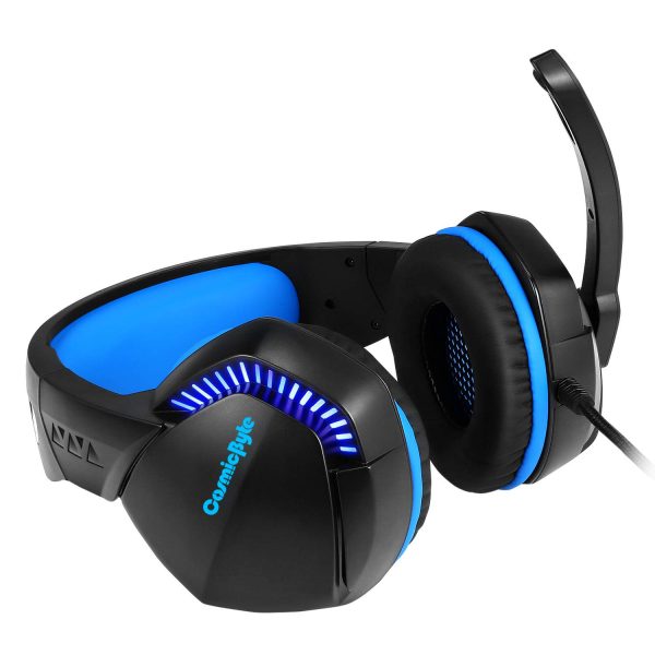 Cosmic Byte H3 Gaming Wired over ear Headphone With Mic For Pc, Laptops, Mobiles, Ps4, Xbox One (Blue) - Image 2