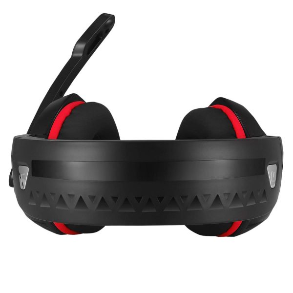 Cosmic Byte H3 Wired Gaming Headphone with Mic and LED (Red) - Image 3