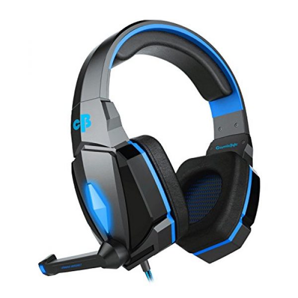 Cosmic Byte Over the Ear Wired Headsets with Mic & LED - G4000 Edition Blue/Black - Image 2