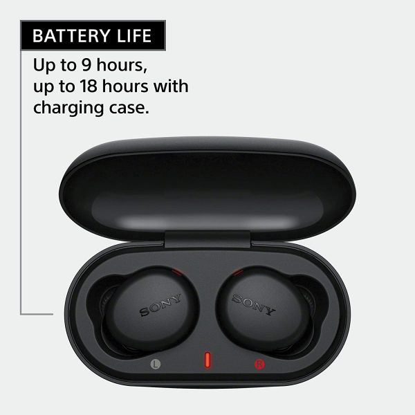 Sony WF-XB700 Truly Wireless Extra Bass Bluetooth Earbuds with 18 Hours Battery Life, True Wireless Earbuds with Mic for Phone Calls, Quick Charge, BT Ver 5.0 (Black) - Image 4