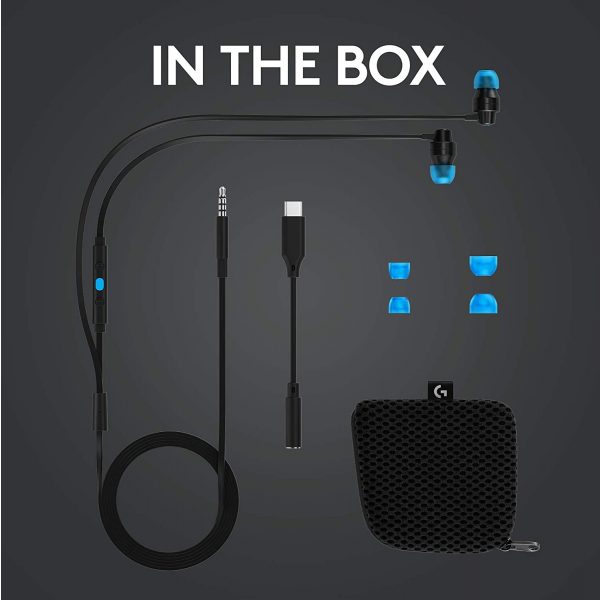 Logitech G333 Wired in Ear Earphones with Mic (Black) - Image 7