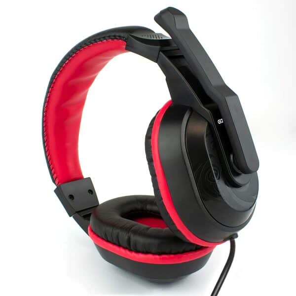 GIZMORE Giz MH421 Wired Over-Ear Headphone with Microphone, Volume Control Wheel, Adjustable Headband Compatible with Laptop, PC, Smartphones (Black) - Image 4