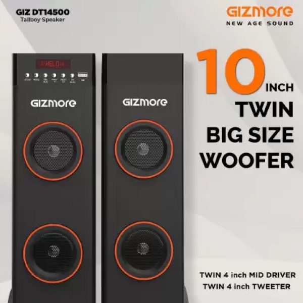 Gizmore DT14500 140 W Bluetooth Soundbar  (Black, Stereo Channel) - Image 4