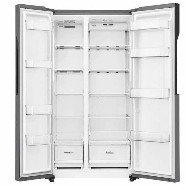 LG 688 Liters Side By Side Inverter Refrigerator (GCB257KQDV, Dazzle Steel) - Image 5