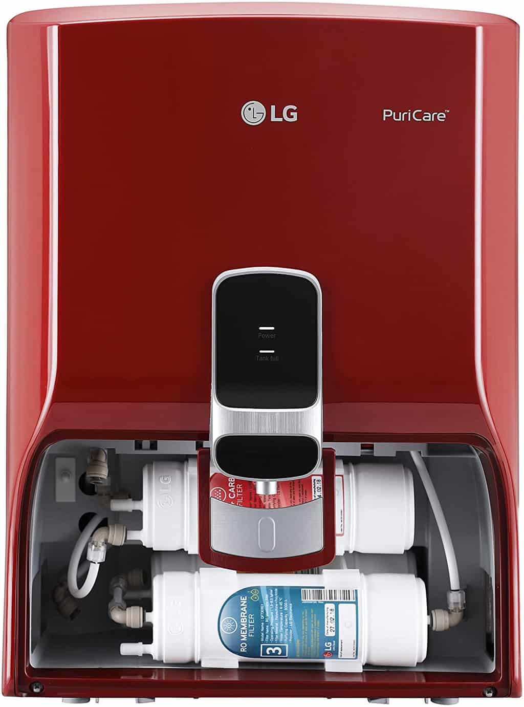 LG Water Purifier WW130NP with True RO Filtration Dual Protection Stainless Steel Tank Red Wall Mount