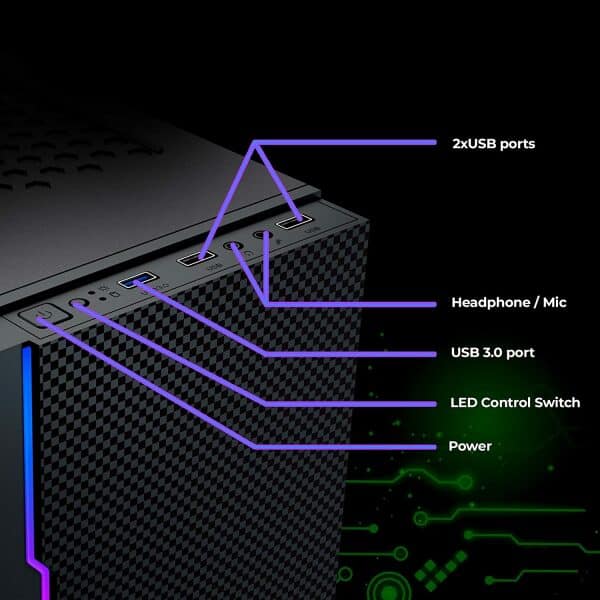 ZEBRONICS Zeb-Platonic Computer case/Gaming Cabinet - Image 4
