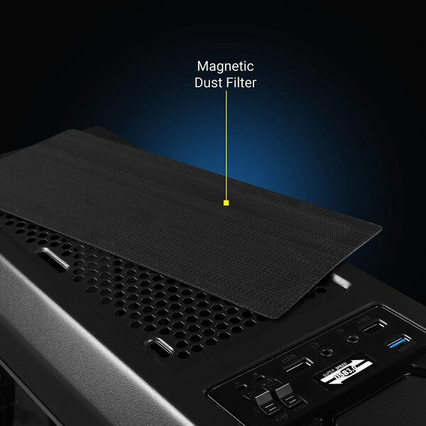 Zebronics Zeb-Athena PRO Gaming Chassis (BLUE) - Image 4