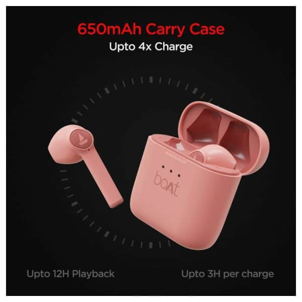 boAt Airdopes 138 Twin Wireless Earbuds with IWP Technology, Bluetooth V5.0, Immersive Audio, Up to 15H Total Playback, Instant Voice Assistant and Type-C Charging - Image 4