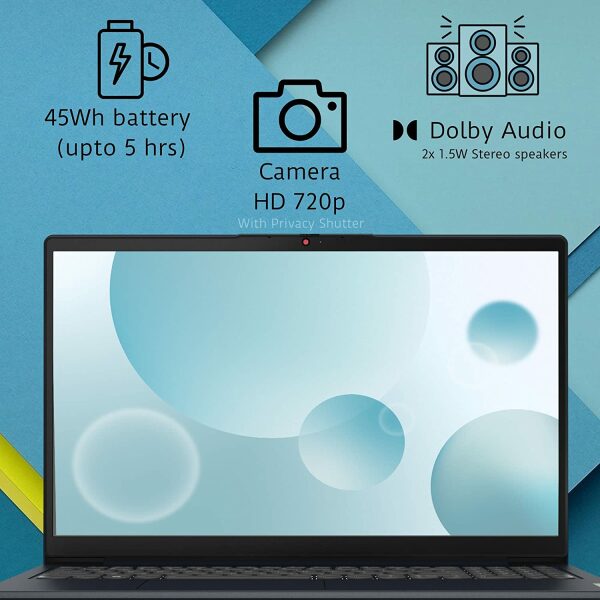 Lenovo IdeaPad Slim 3 2022 Intel Core i3 12th Gen 15.6" (39.62cm) FHD Laptop (8GB/512GB SSD/Win 11/Office 2021/2 Year Warranty/Alexa Built-in/3 Month Game Pass/Abyss Blue/1.63Kg), 82RK007JIN - Image 3
