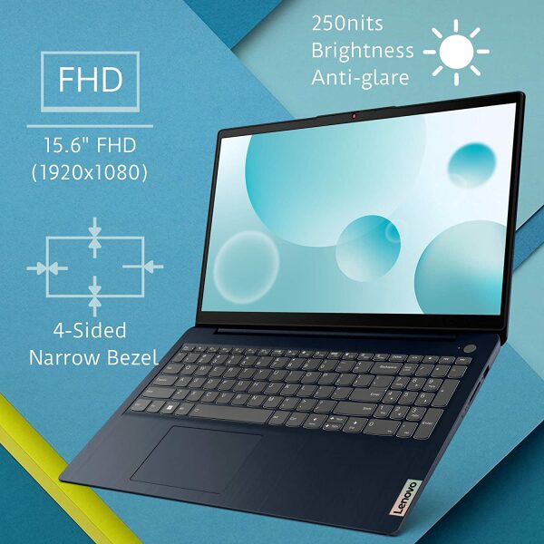 Lenovo IdeaPad Slim 3 2022 Intel Core i3 12th Gen 15.6" (39.62cm) FHD Laptop (8GB/512GB SSD/Win 11/Office 2021/2 Year Warranty/Alexa Built-in/3 Month Game Pass/Abyss Blue/1.63Kg), 82RK007JIN - Image 8