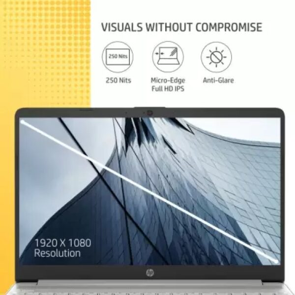 HP 15s Intel Core i3 11th Gen - (8 GB/512 GB SSD/Windows 11 Home) 15s-fr2511TU Thin and Light Laptop  (15.6 Inch, Natural Silver, 1.69 Kg, With MS Office) - Image 5