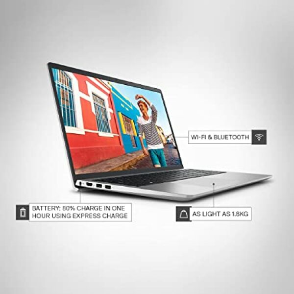 Dell Vostro Windows 11 3515 Laptop, AMD Ryzen 3-3250U, 8GB, 256GB, Win 11+MSO'21, 15.6" (39.64Cms) FHD WVA AG, Titan Grey - ICC-D585054WIN8, 1.8Kgs - Image 2