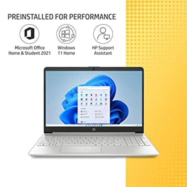 HP 15s, 12th Gen Intel Core i5 16GB RAM/512GB SSD 15.6-inch(39.6 cm) Micro-Edge Anti-Glare FHD Laptop/Win 11/Intel Iris Xe Graphics/Dual Speakers/Alexa/Backlit KB/MSO/Fast Charge, 15s- fq5112TU - Image 4