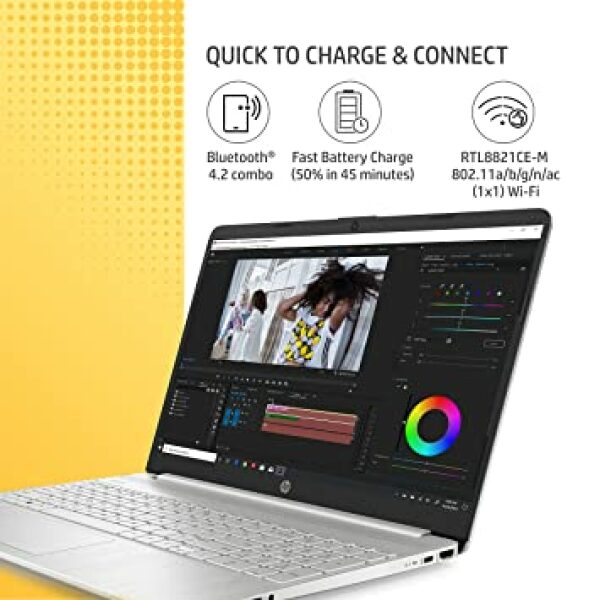 HP 15s, 12th Gen Intel Core i5 16GB RAM/512GB SSD 15.6-inch(39.6 cm) Micro-Edge Anti-Glare FHD Laptop/Win 11/Intel Iris Xe Graphics/Dual Speakers/Alexa/Backlit KB/MSO/Fast Charge, 15s- fq5112TU - Image 5