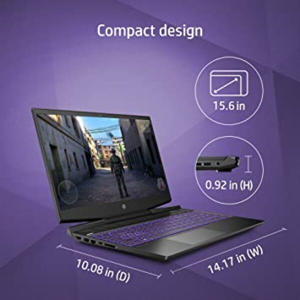 HP Pavilion Gaming 11th Gen Intel Core i5 15.6"(39.6cm) FHD Gaming Laptop (8GB RAM/512GB SSD/RTX 3050 4GB Graphics/144 Hz/B&O/Windows 10 Home/MS Office/2.23Kg), 15-dk2012TX, Black - Image 5