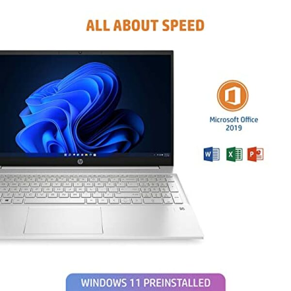 HP Pavilion 15 AMD Ryzen 5-5625U, 16GB RAM/512GB SSD 15.6inch(39.6 cm) FHD IPS Micro-Edge Display/Radeon Graphics/Backlit Kb/Windows 11 Home/Alexa/B&O Audio/Office 2021,15-Eh2024au - Image 3