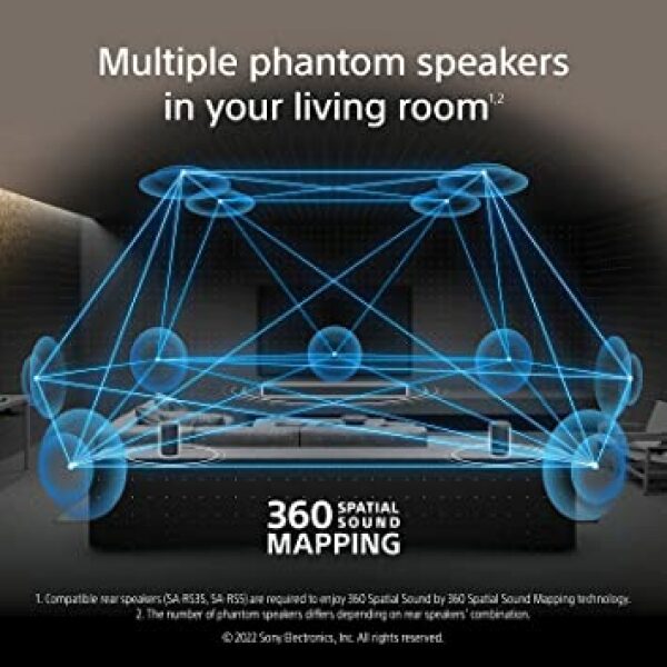 Sony HT-A3000 A Series Premium Soundbar 3.1ch 360 Spatial Sound Mapping Home theatre system with Dolby Atmos and wireless Subwoofer SA-SW3 (Bluetooth,360 Reality Audio ,HDMI eArc & Optical) - Image 3