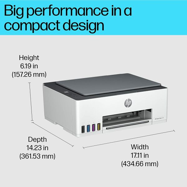 HP Smart Tank 520 All-in-one Colour Printer with 1 Extra Black Ink Bottle(Upto 12000 Black and 6000 Colour Prints Included) and 1 Year Extended Warranty. -Print, Scan &Copy for Office/Home - Image 5