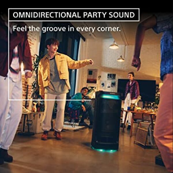 Sony SRS-XV900 X-Series Wireless Portable-Bluetooth Party-Speaker with 25 Hour-Battery, Built in Handle and Wheels (Omni Directional Sound and Light, USB, Bluetooth Connectivity) - Image 2