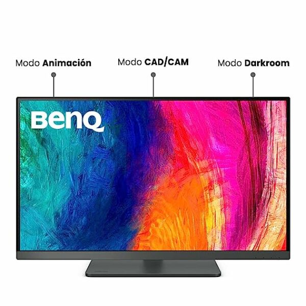BenQ PD2705U 27"(68.58 cm) LED 3840 x 2160 Pixels 4K Monitor, UHD, sRGB, Rec.709, HDR10, IPS, AQCOLOR Technology, Color Mode, Darkroom Mode, Animation Mode, CAD/CAM Mode, Hotkey Puck G2, KVM, Black - Image 4